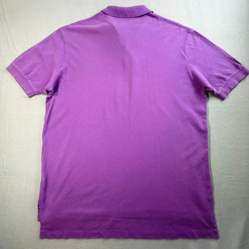 Mens Polo Ralph Lauren Purple Polo Shirt Sz XL Short Sleeve Pique Pony